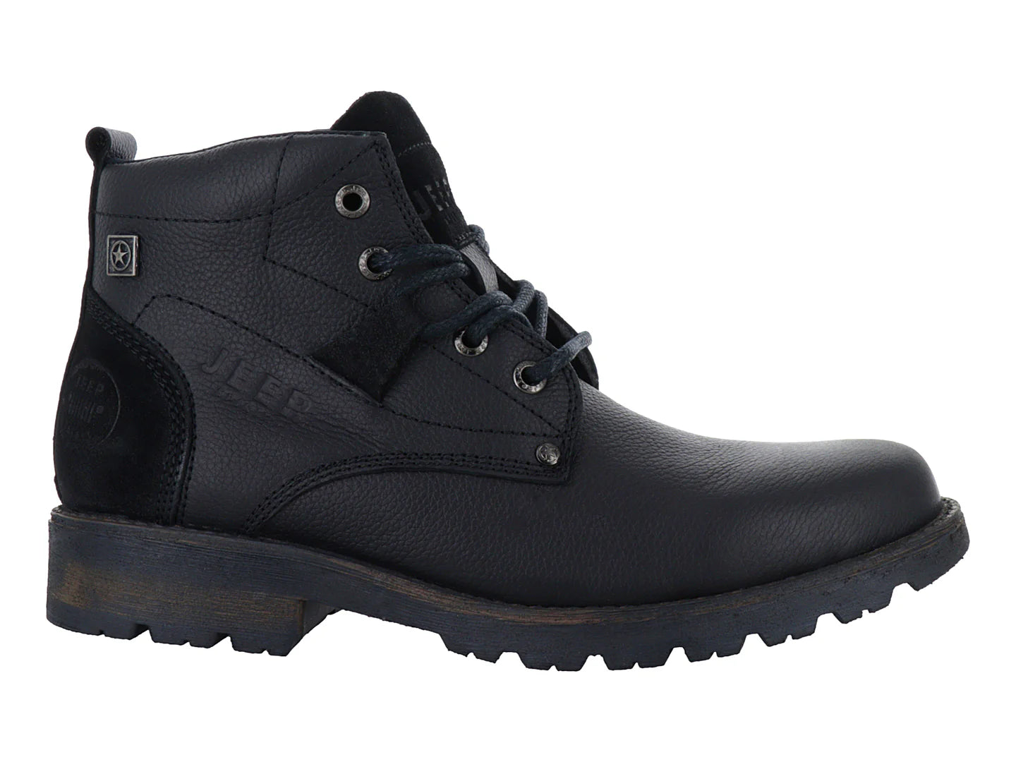 Botas Casuales Jeep Negro de Piel para Hombre