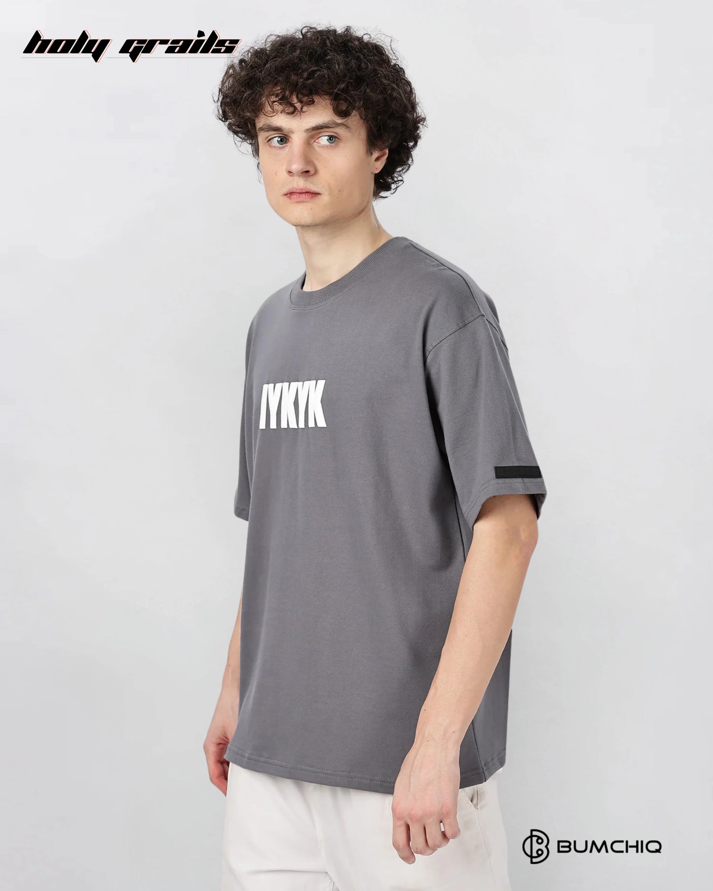 IYKYK Grey Oversize Tee HG x Bumchiq