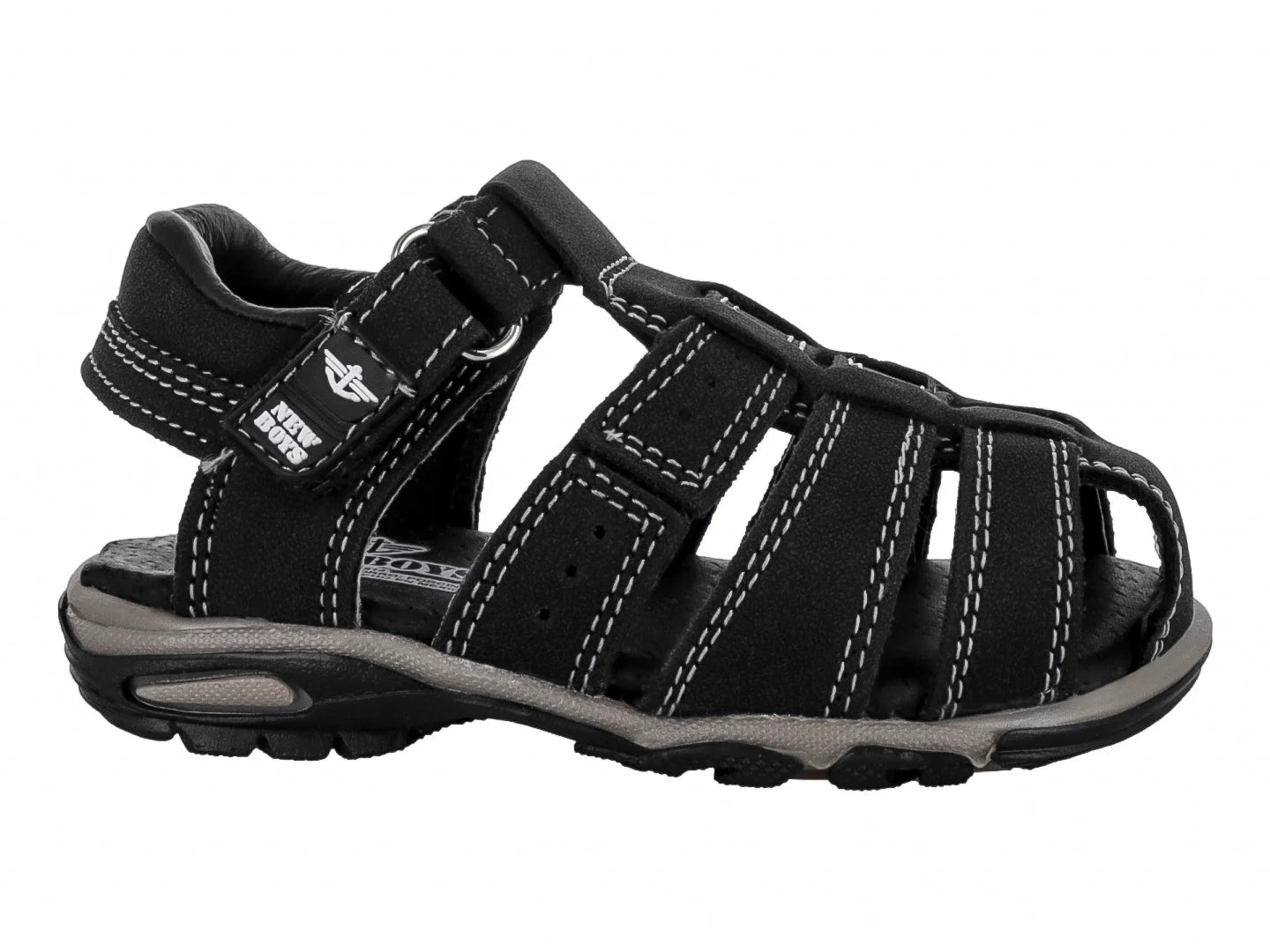 Sandalias New Boys Negro para Niño