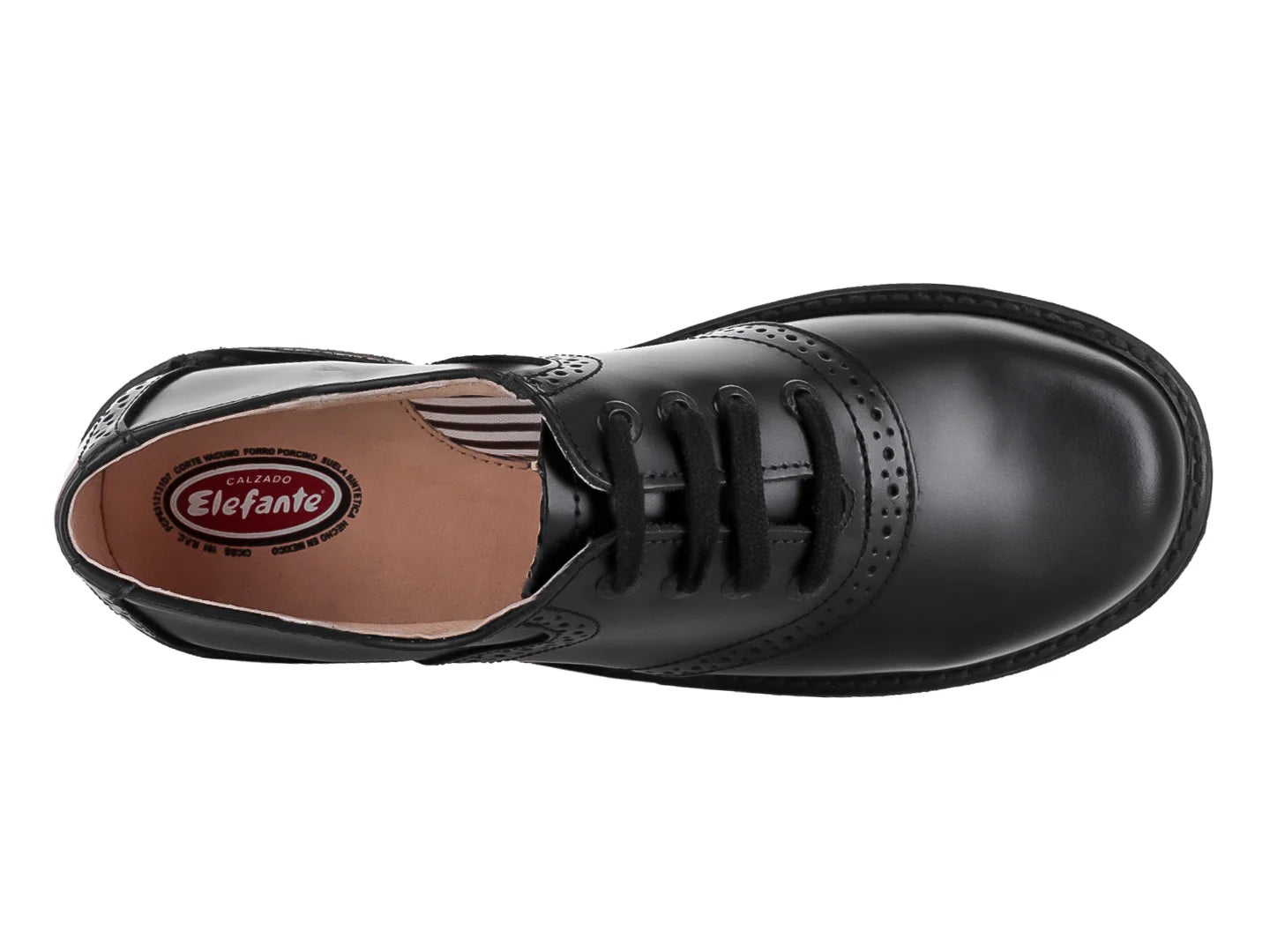 Zapatos Escolares Elefante Negro para Niña