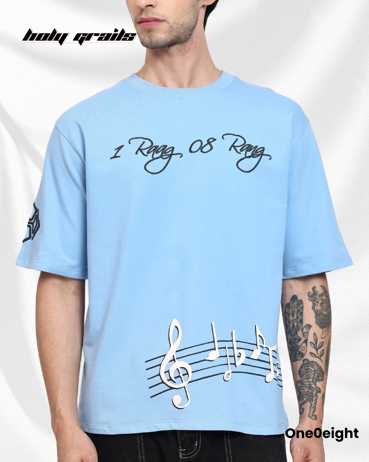 Raag Aur Rang Blue Oversize Tee HG x One0eight