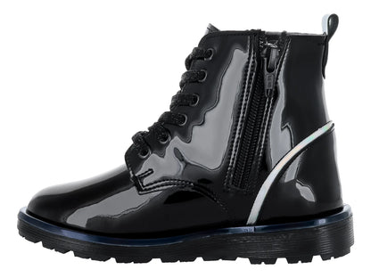 Botas Coqueta Charol Negro para Niña