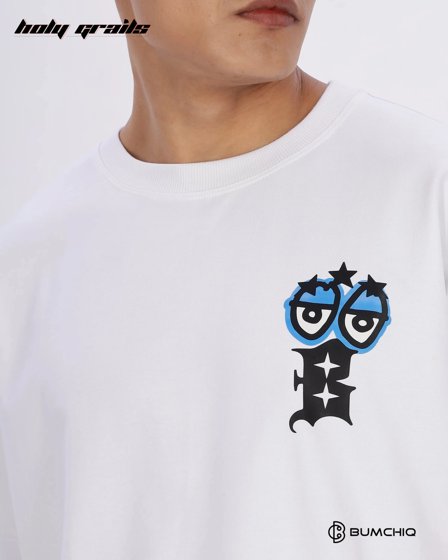 Best Happen White Oversize Tee HG x Bumchiq