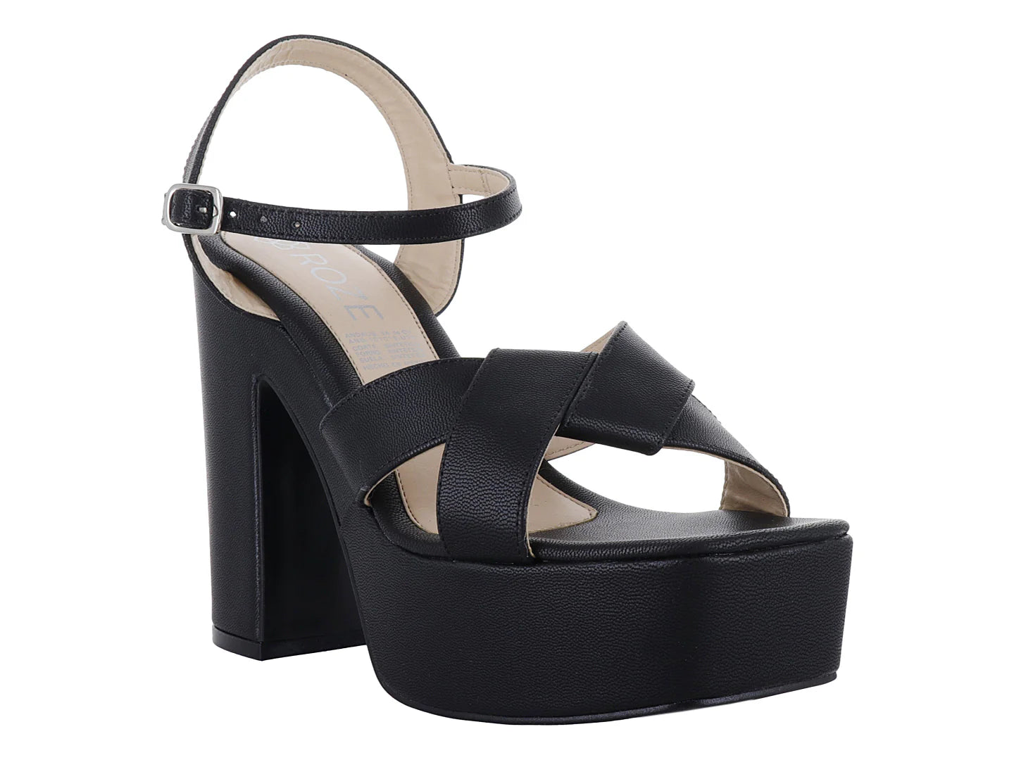 Zapatillas Sandalias Roze Negro para Mujer
