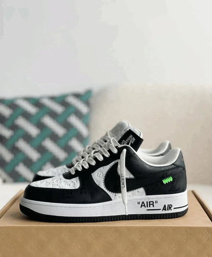 Louis Vuitton x Nike Air Force 1 Low Virgil Abloh Black White