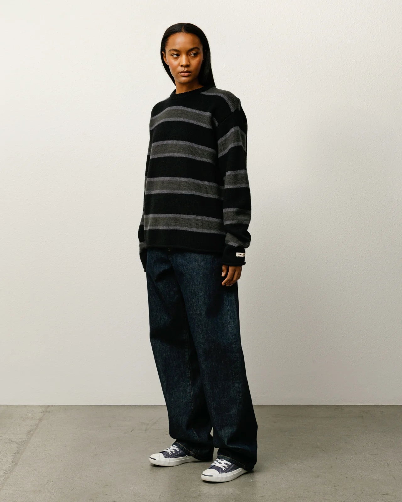STRIPED WOOL SWEATER