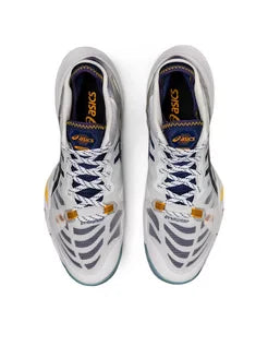 Tênis Asics Metarise 1 Branco Azul Amarelo