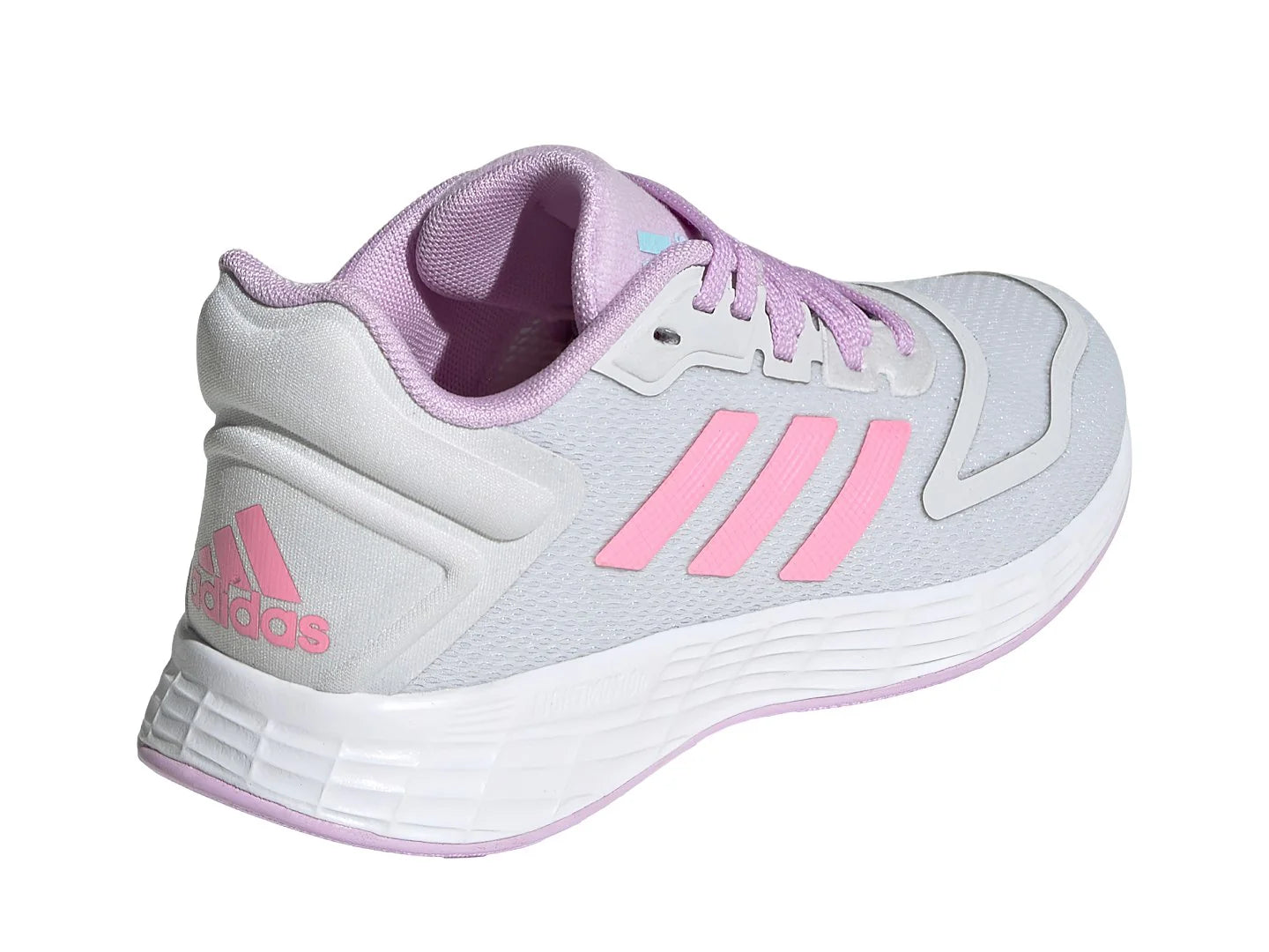 Tenis Adidas Duramo 10 K Gris Rosa y Lila para Niña