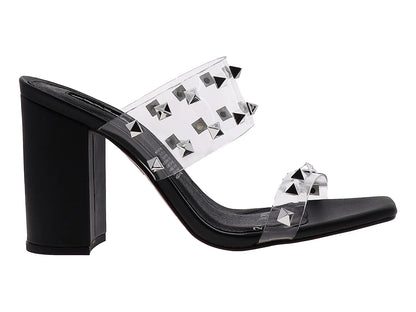 Zapatillas EFE Aldana Negro y Transparente para Mujer