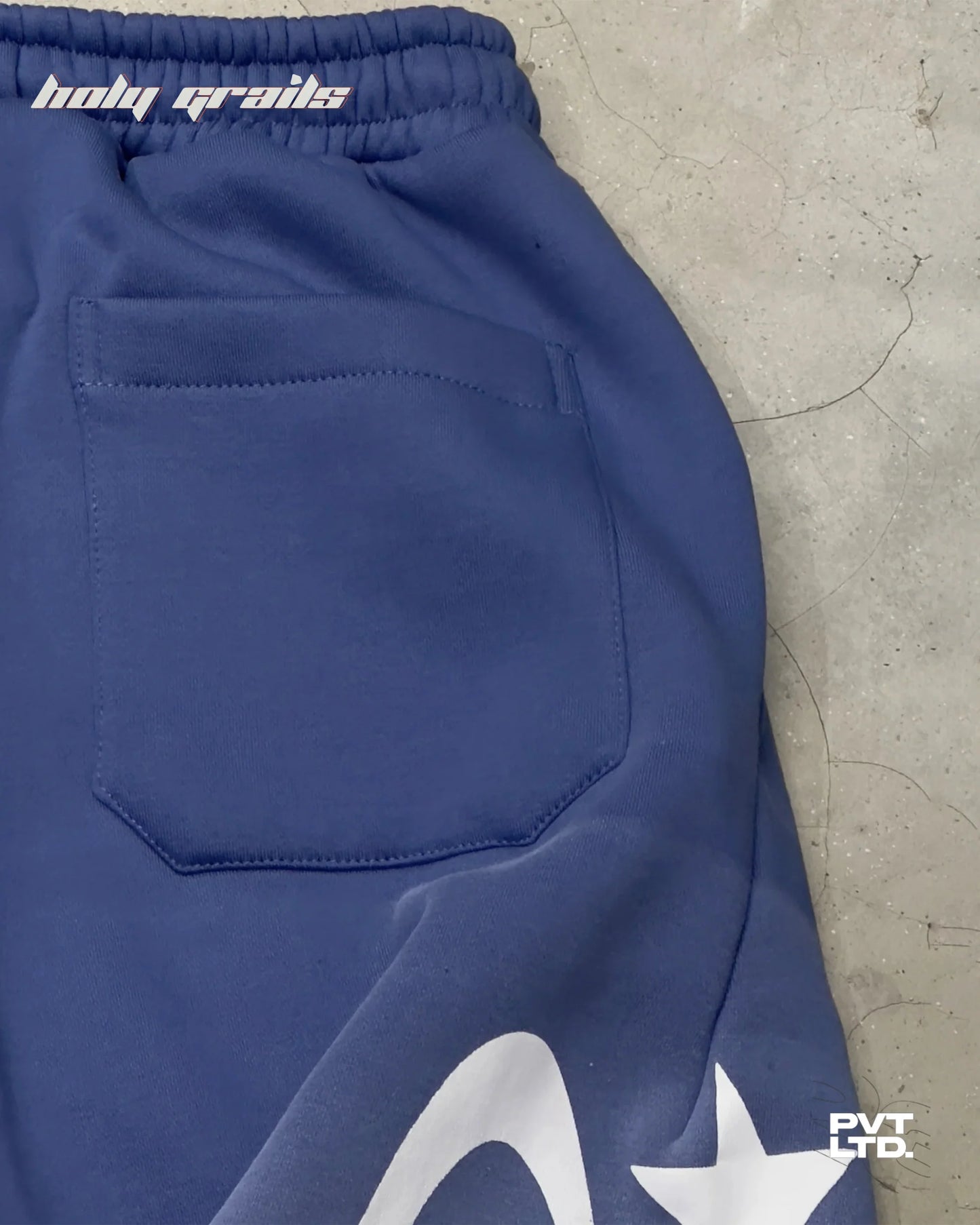 Pvt Blue Spray Track Pants HG x Pvt Ltd