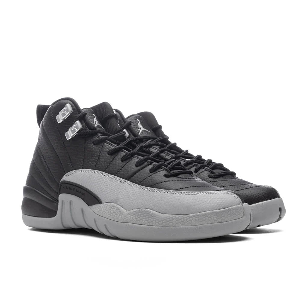 Air Jordan 12 Retro GS Barons Black Wolf Grey White