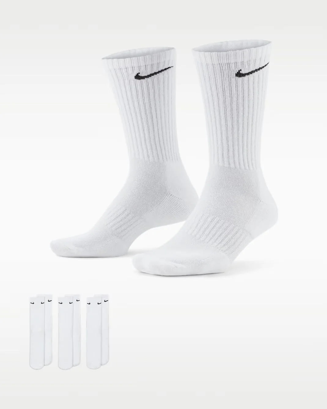 Nike Air Force 1 White Free Nike Everyday Cushioned Socks Included
