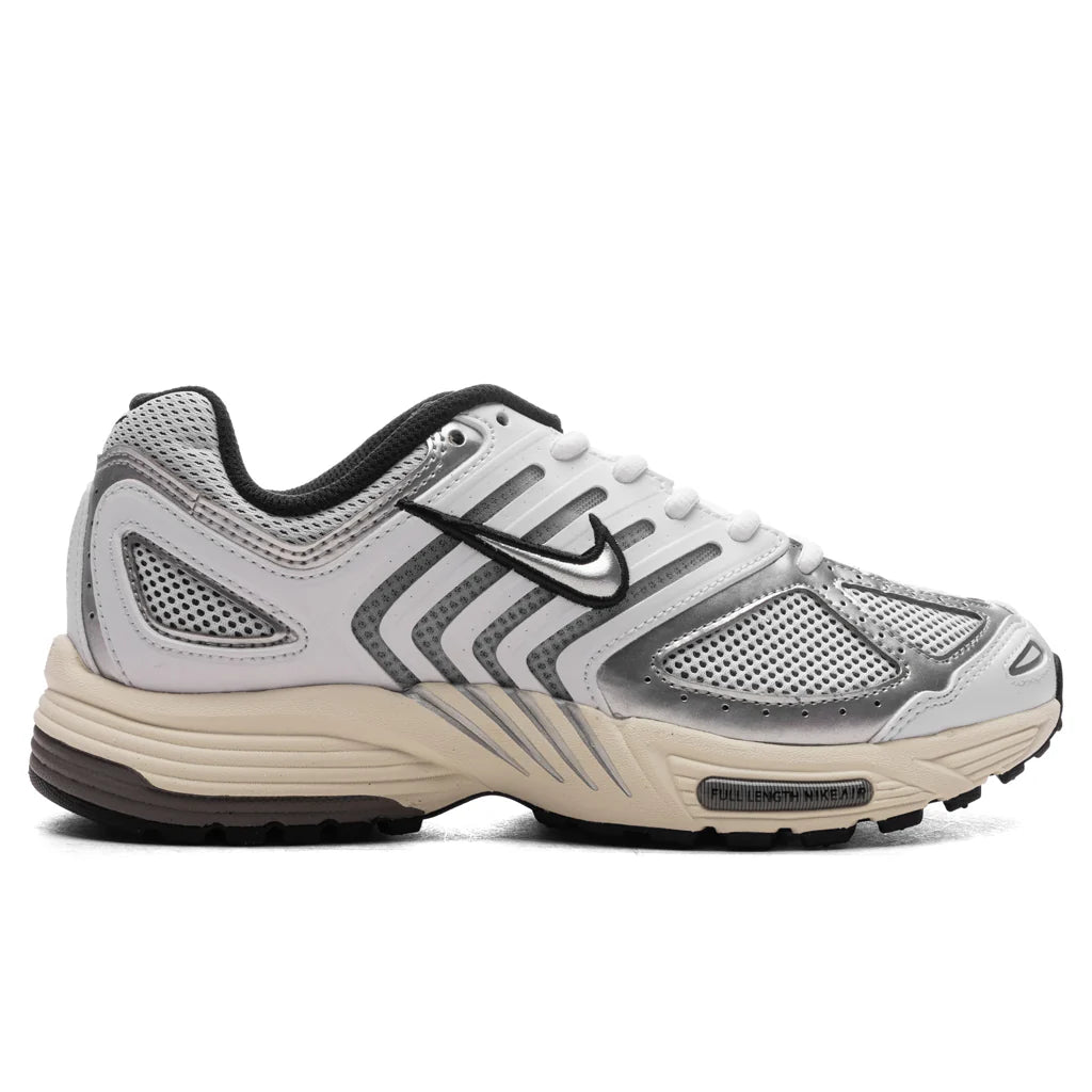 Womens Air Pegasus 2005 White Metallic Silver Coconut Milk Black