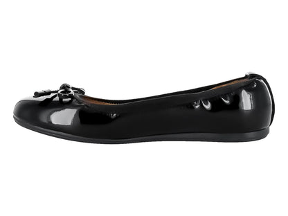 Zapatos Ballerina de Charol Negro Tropicana para Niña