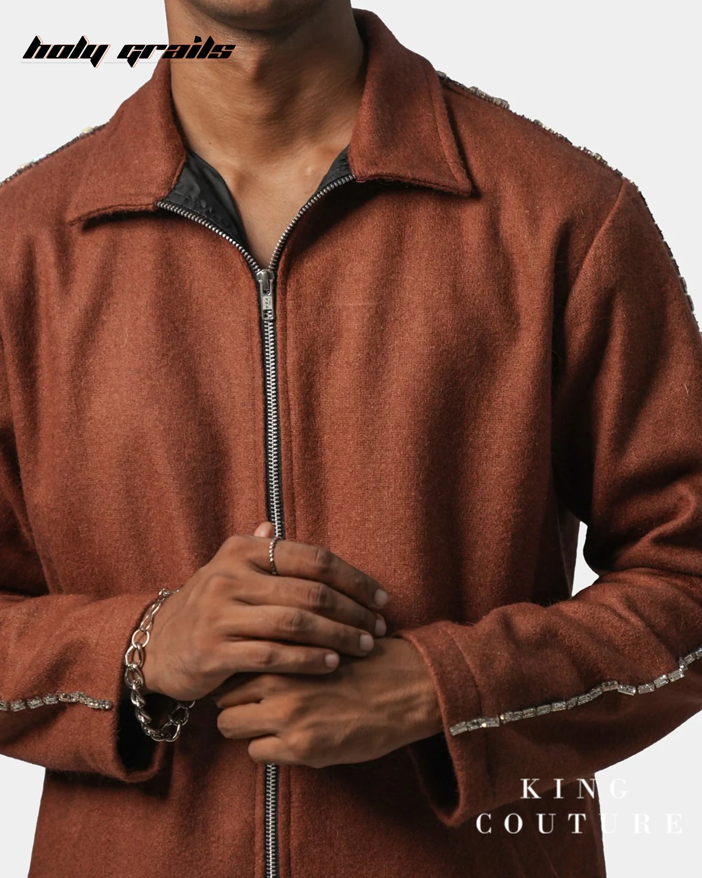 Terracotta Zipper Jacket HG x King Couture