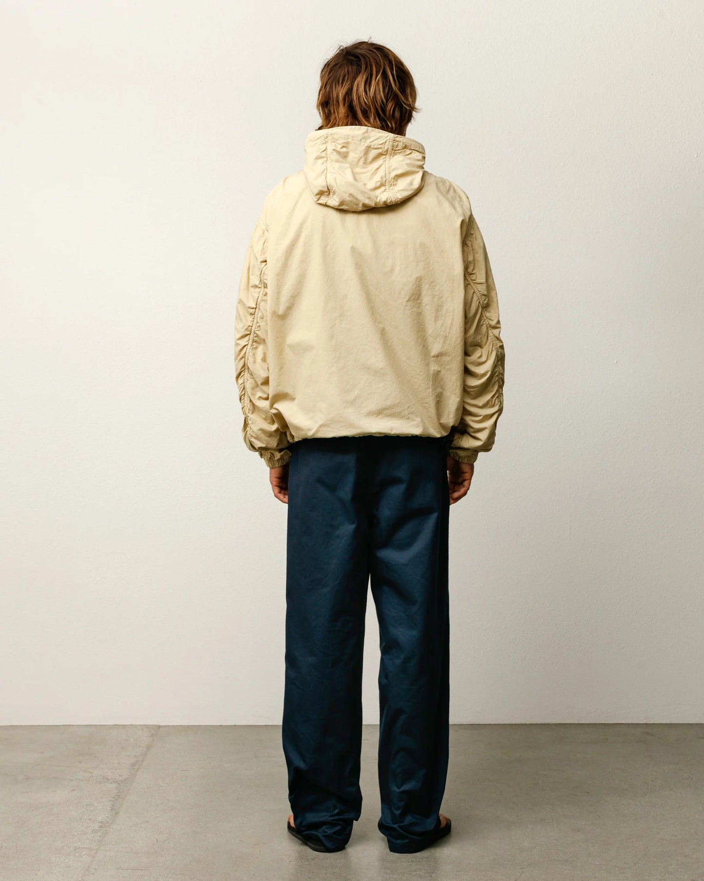 DOUBLE COTTON HOODED JACKET