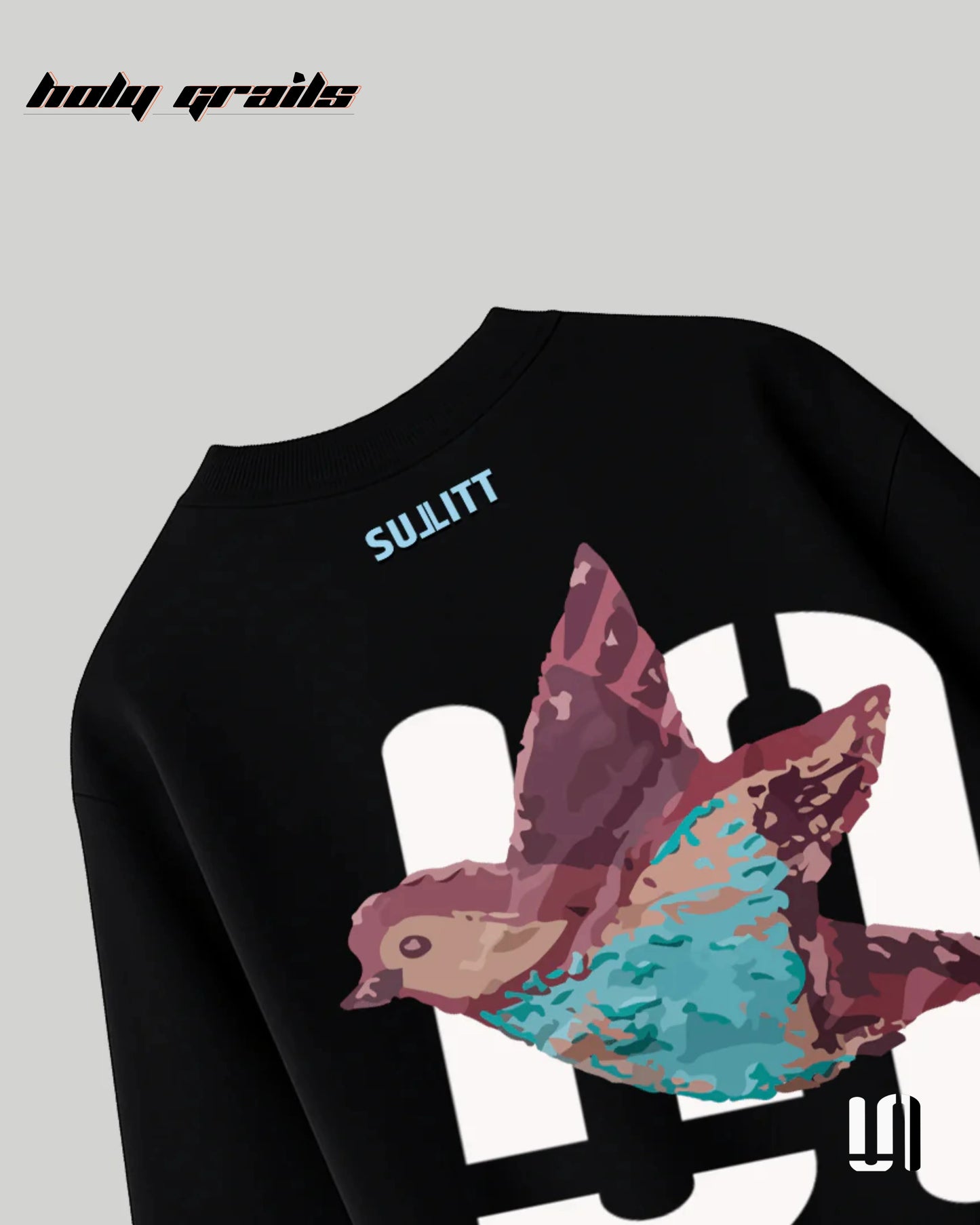 Feathered Friend Black Oversized Tee HG x Sullitt