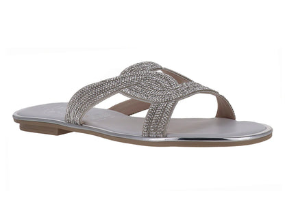 Sandalias Luna Rosa Color Plata para Mujer