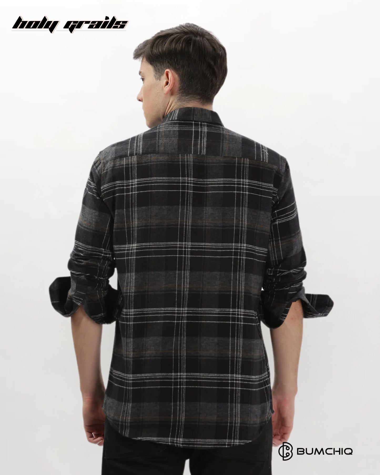 Black Flannel Overshirt HG x Bumchiq