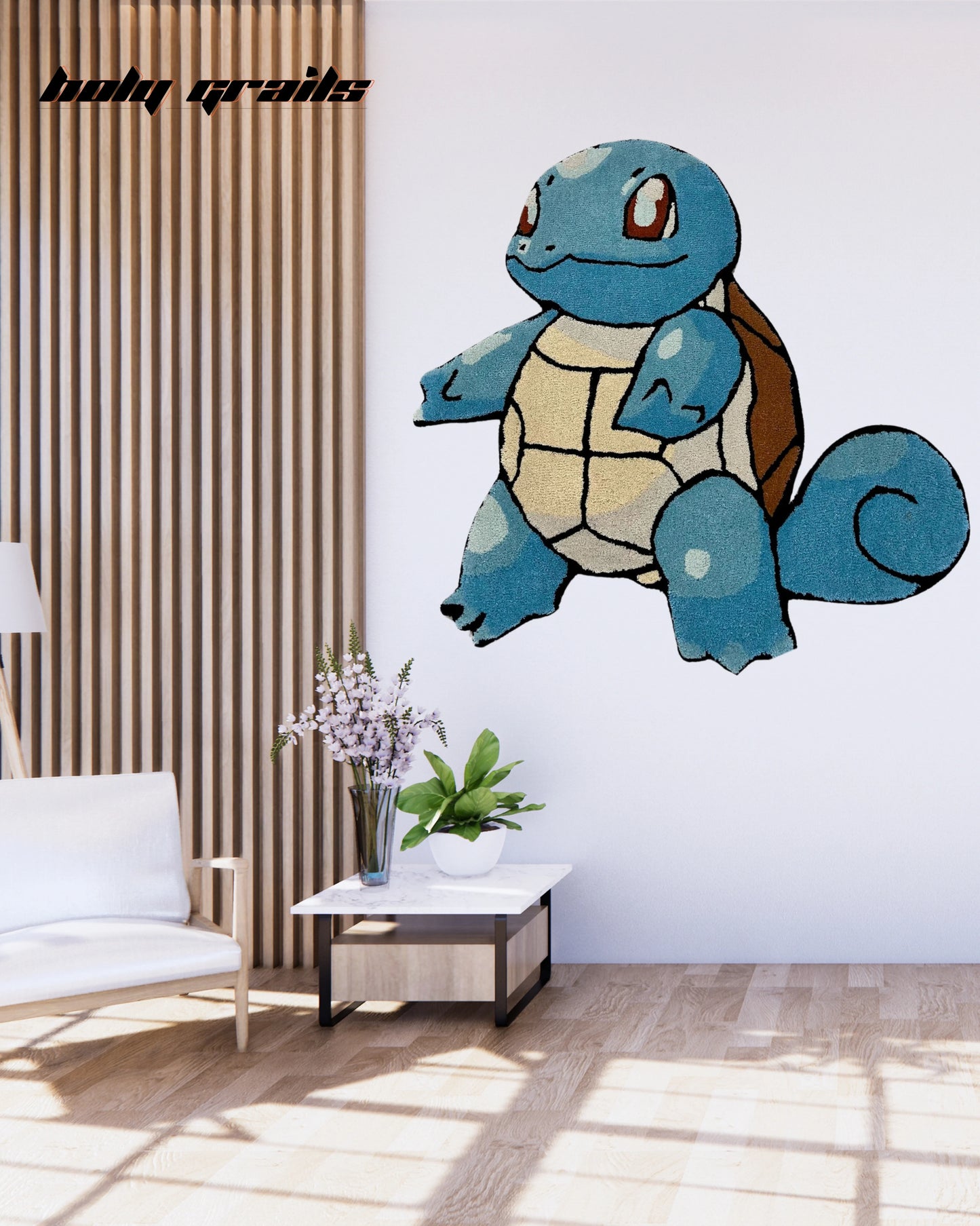 Squirtle Squash Hand Tufted Rug