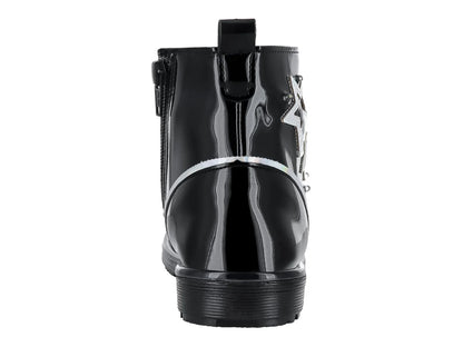 Botas Coqueta de Charol Negro para Niña