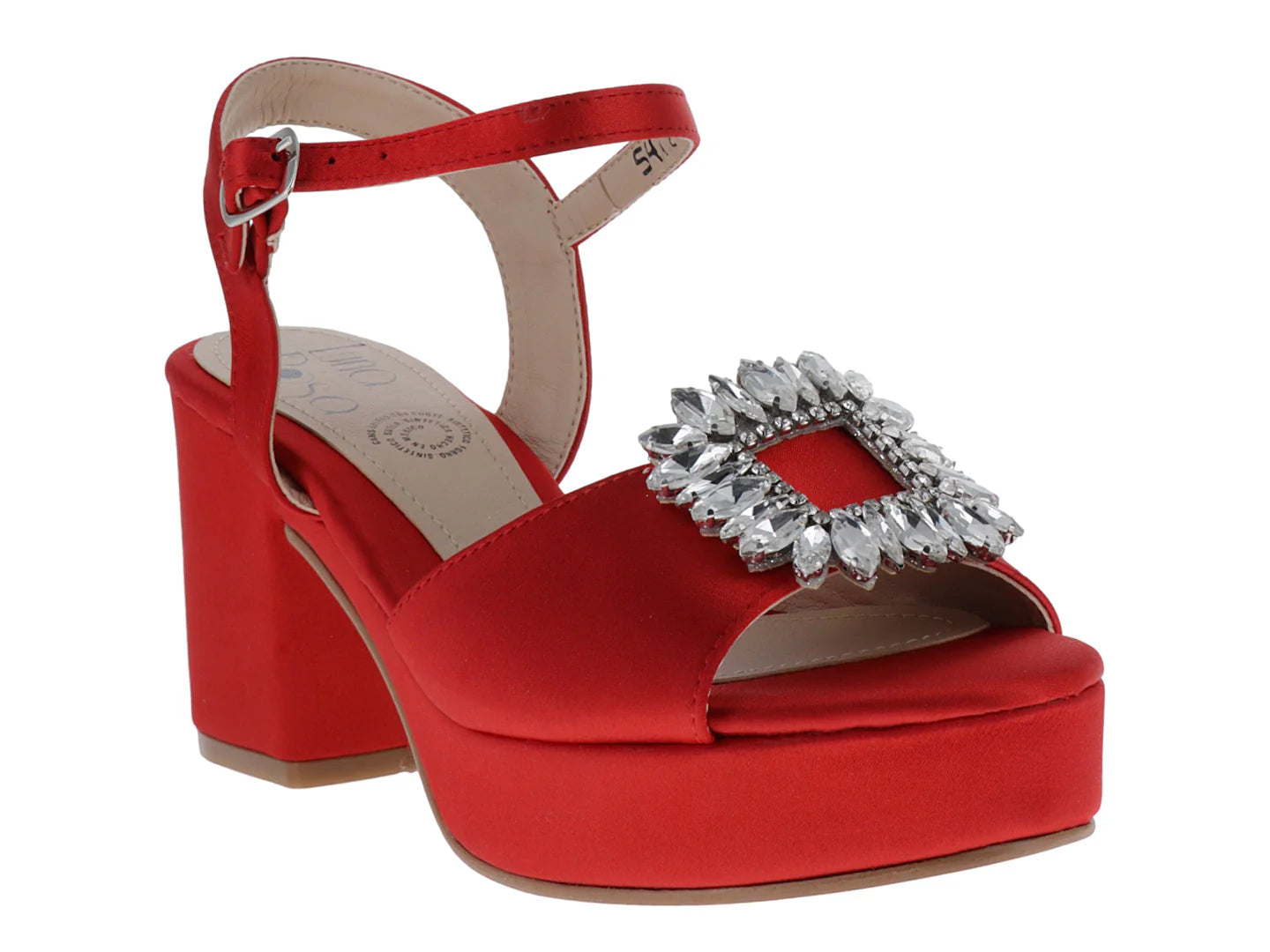 Sandalias de Plataforma Luna Rosa Rojas para Mujer