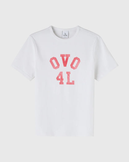 OVO4L Ladder Stitch Tee White