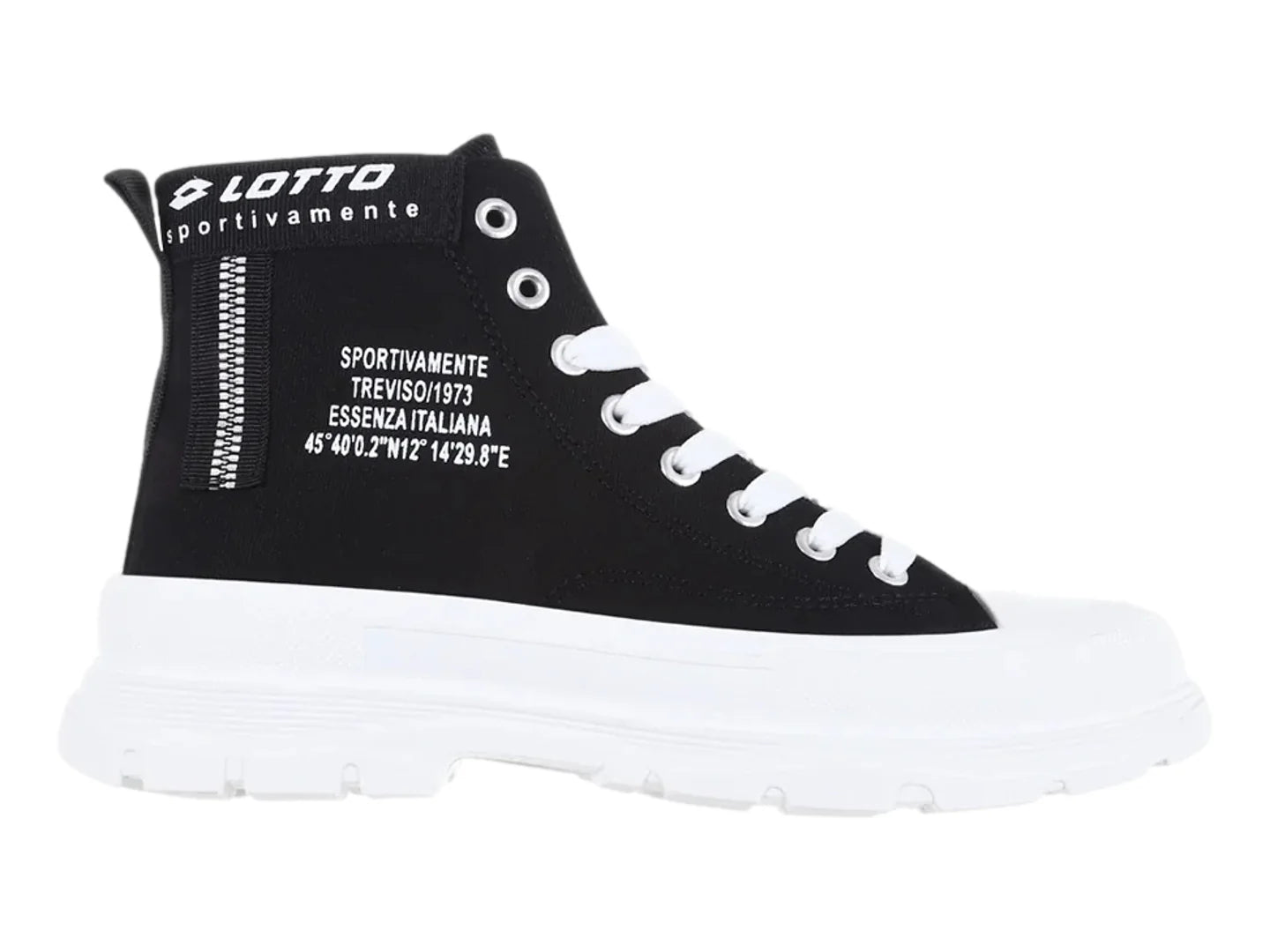 Tenis Lotto Astor Negro y Blanco para Mujer
