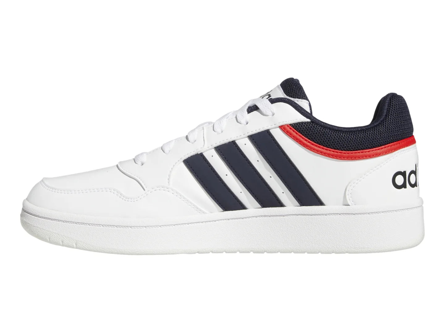 Tenis Adidas Hoops 30 Blanco Azul y Rojo para Hombre