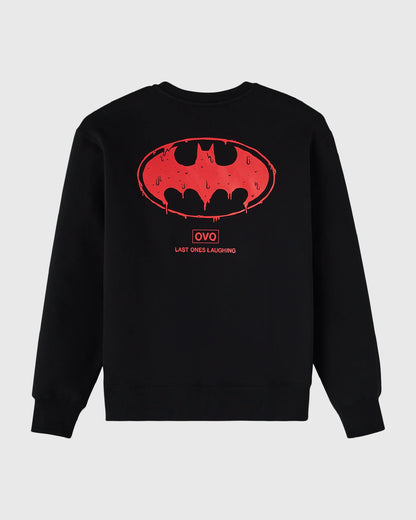 Bat Smile Crewneck Sweatshirt Black