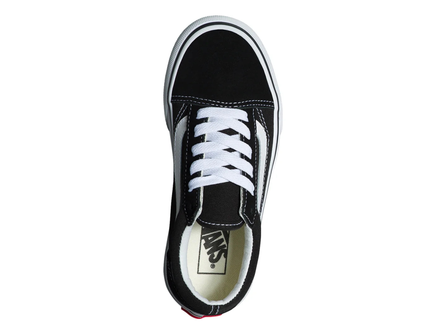 Tenis Vans Old Skool Platform Negro y Blanco para Niña