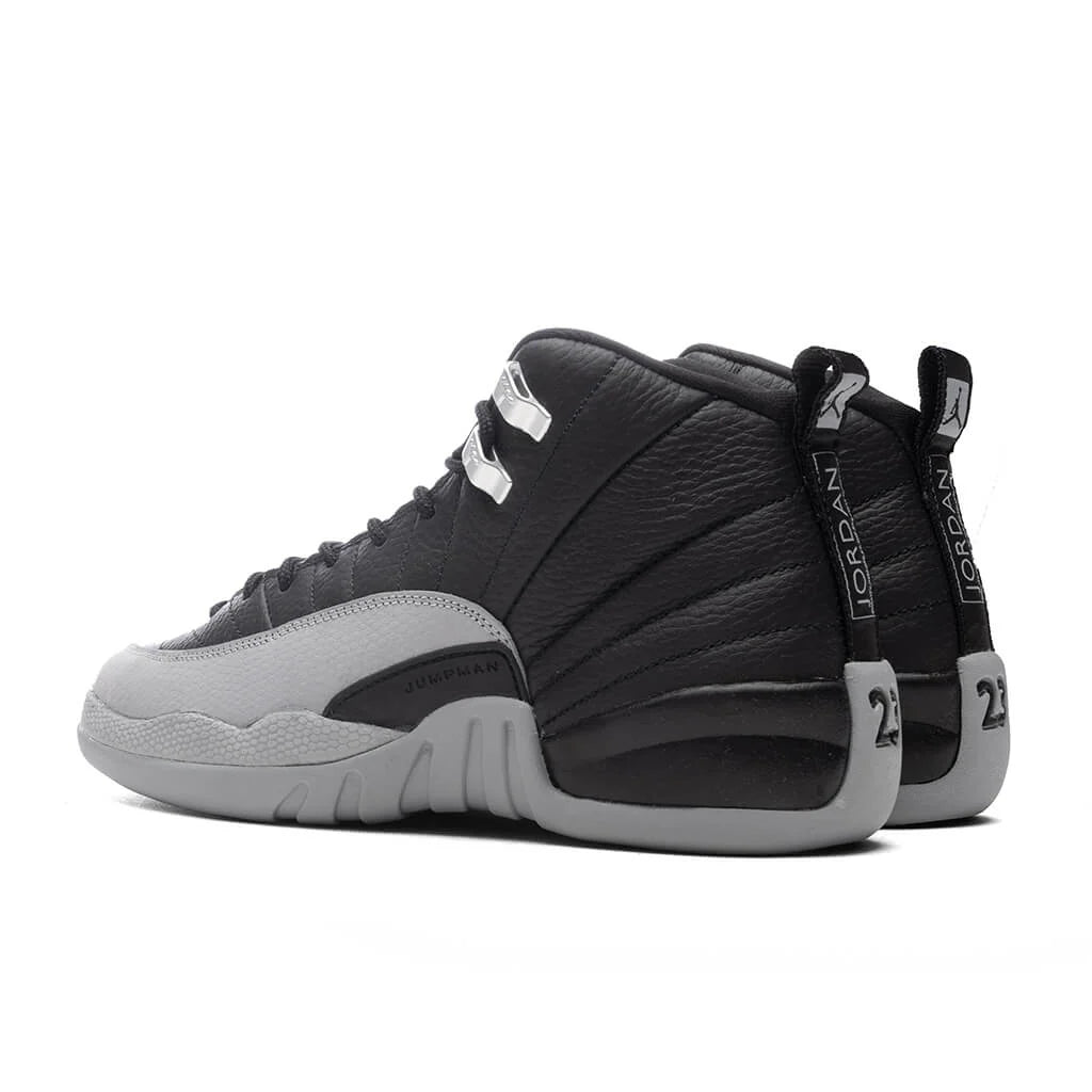 Air Jordan 12 Retro GS Barons Black Wolf Grey White