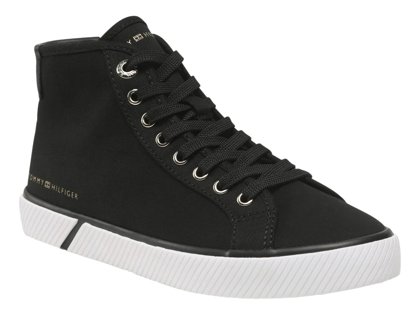 Tenis Tommy Hilfiger Essential Highcut Negro para Mujer
