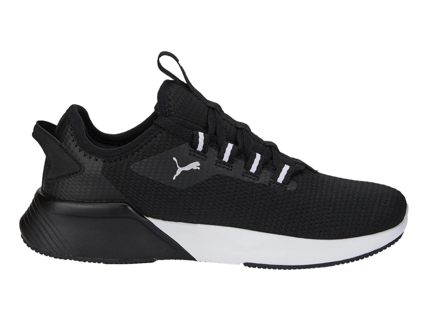 PUMA Tenis Negro y Blanco para Niño