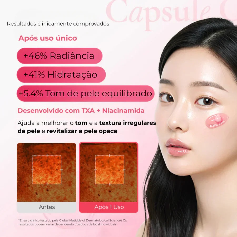 Creme Cápsula TXA Niacinamida Clareia e Hidrata