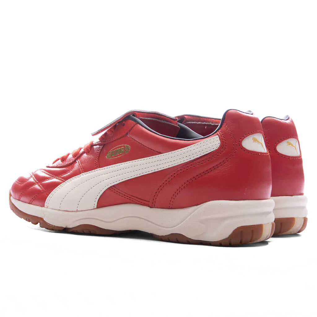 King Indoor Red Fire Frosted Ivory