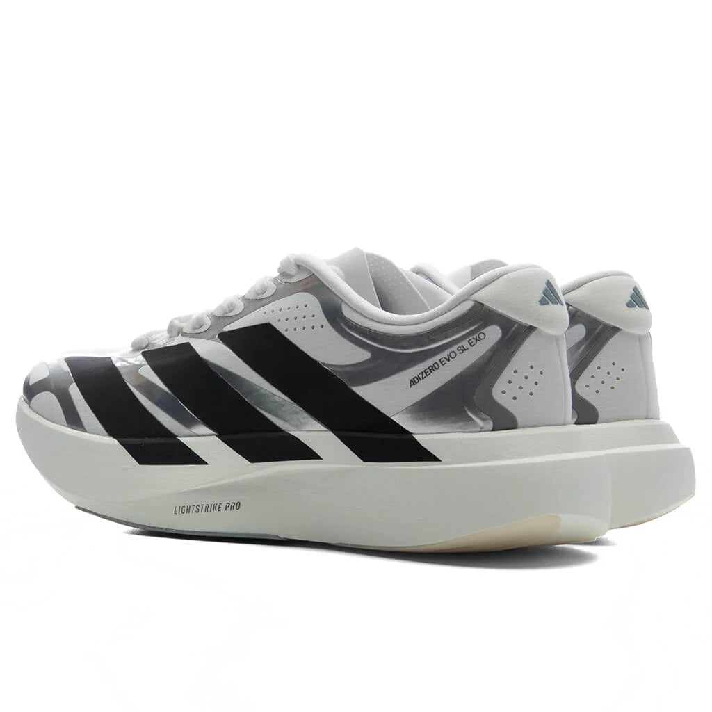 Womens Adizero Evo SL Exo Footwear White Core Black Iron Metallic