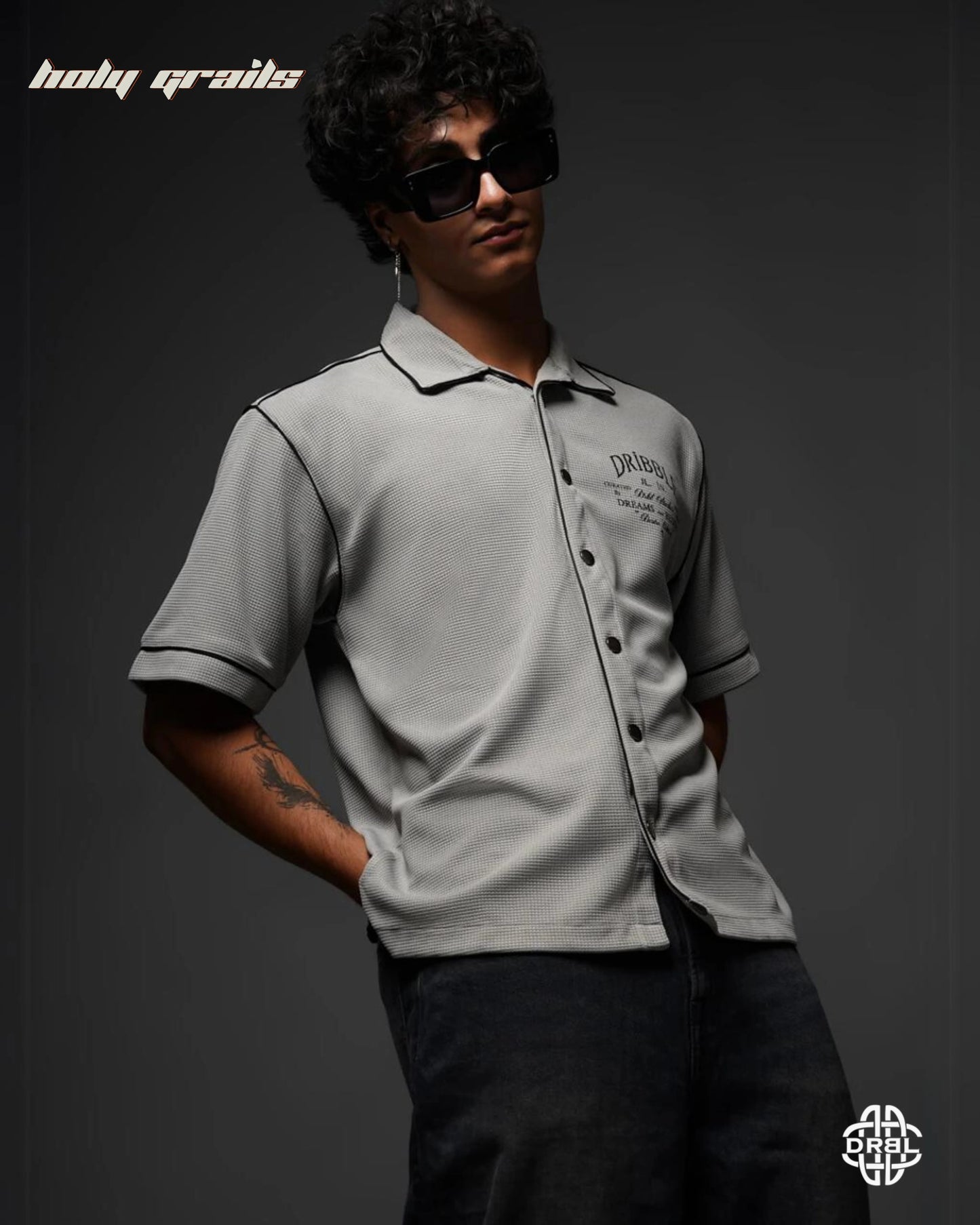 Waffle Silver Mist Shirt HG x DRBL