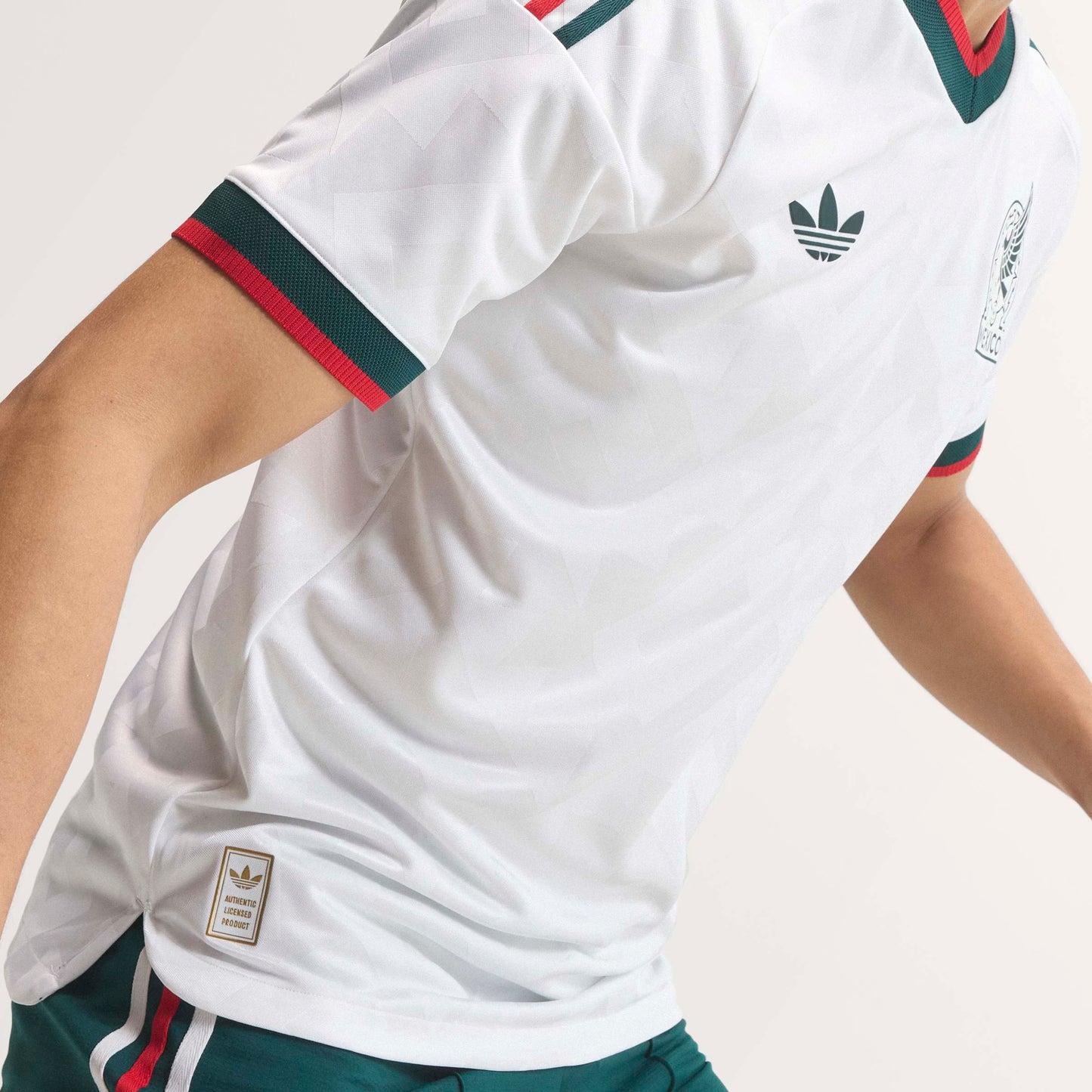 adidas Mexico Away Authentic Mens Soccer Jersey 2026 White