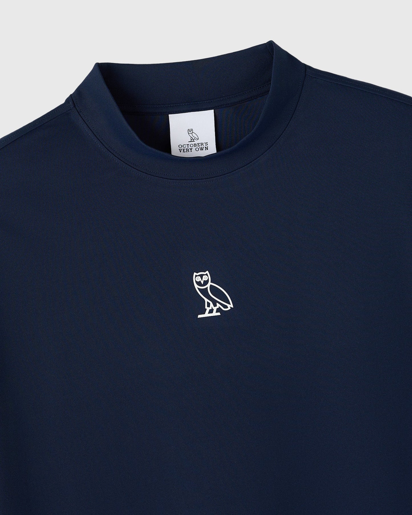 OVO Golf Mockneck Tee Deep Denim