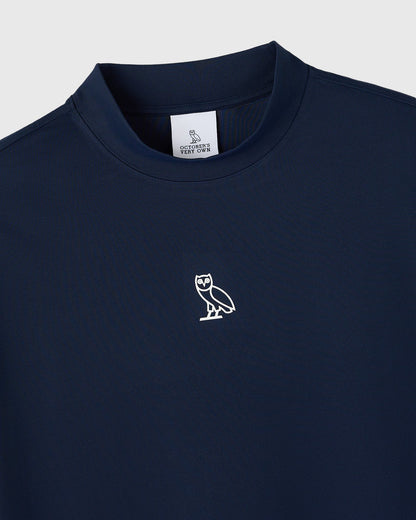 OVO Golf Mockneck Tee Deep Denim