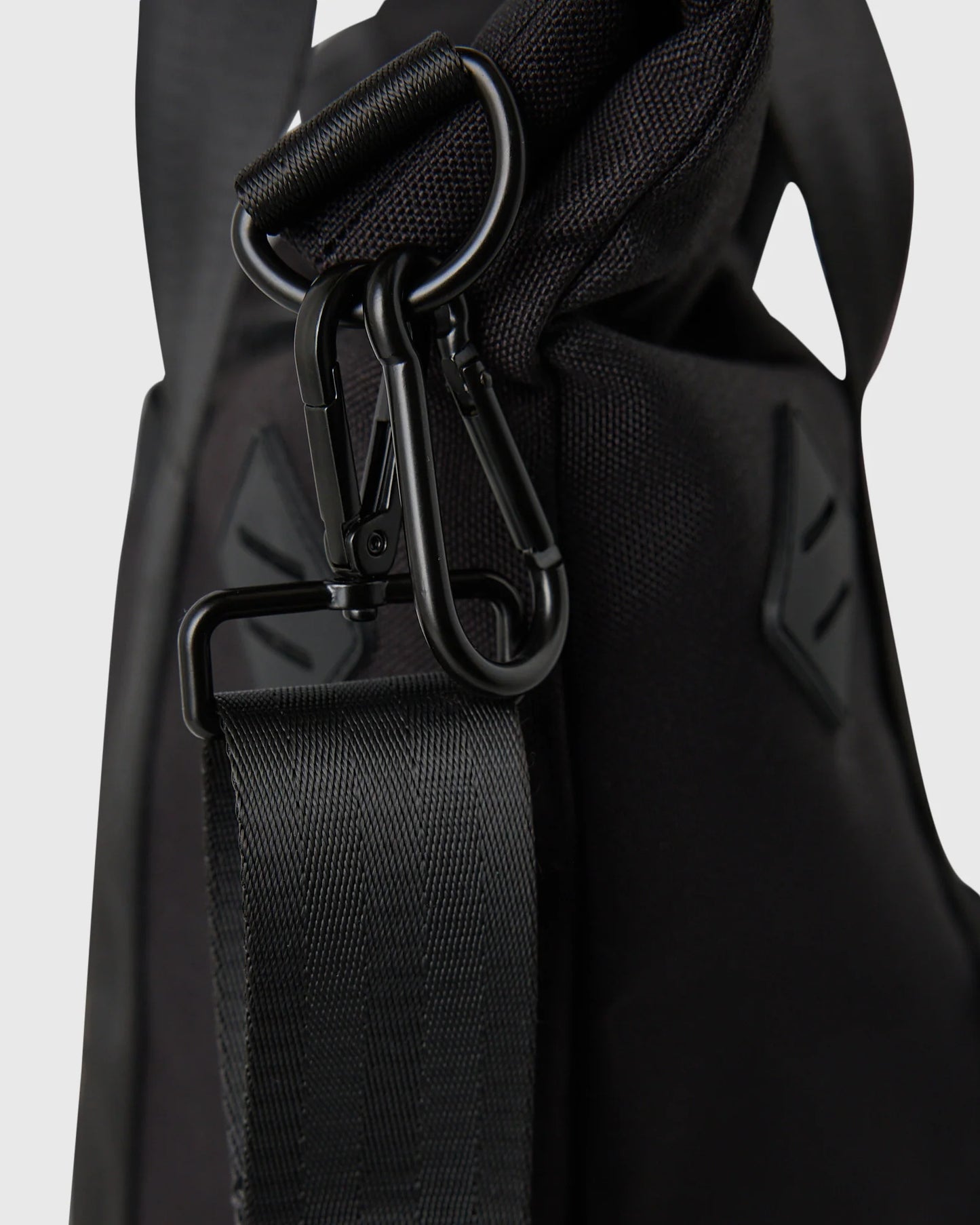 Roll Top Tote Bag Black