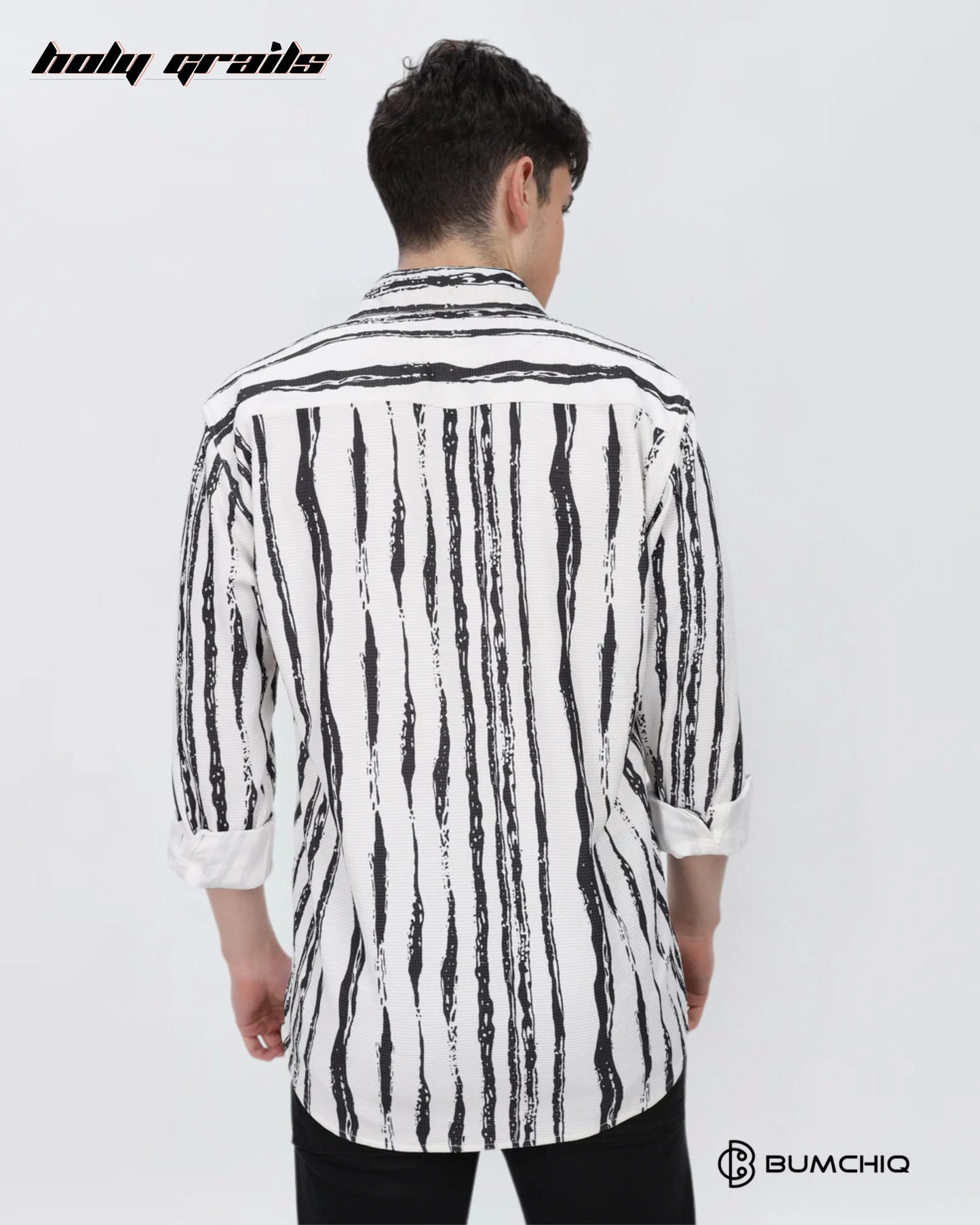 Black Line Abstract Shirt HG x Bumchiq