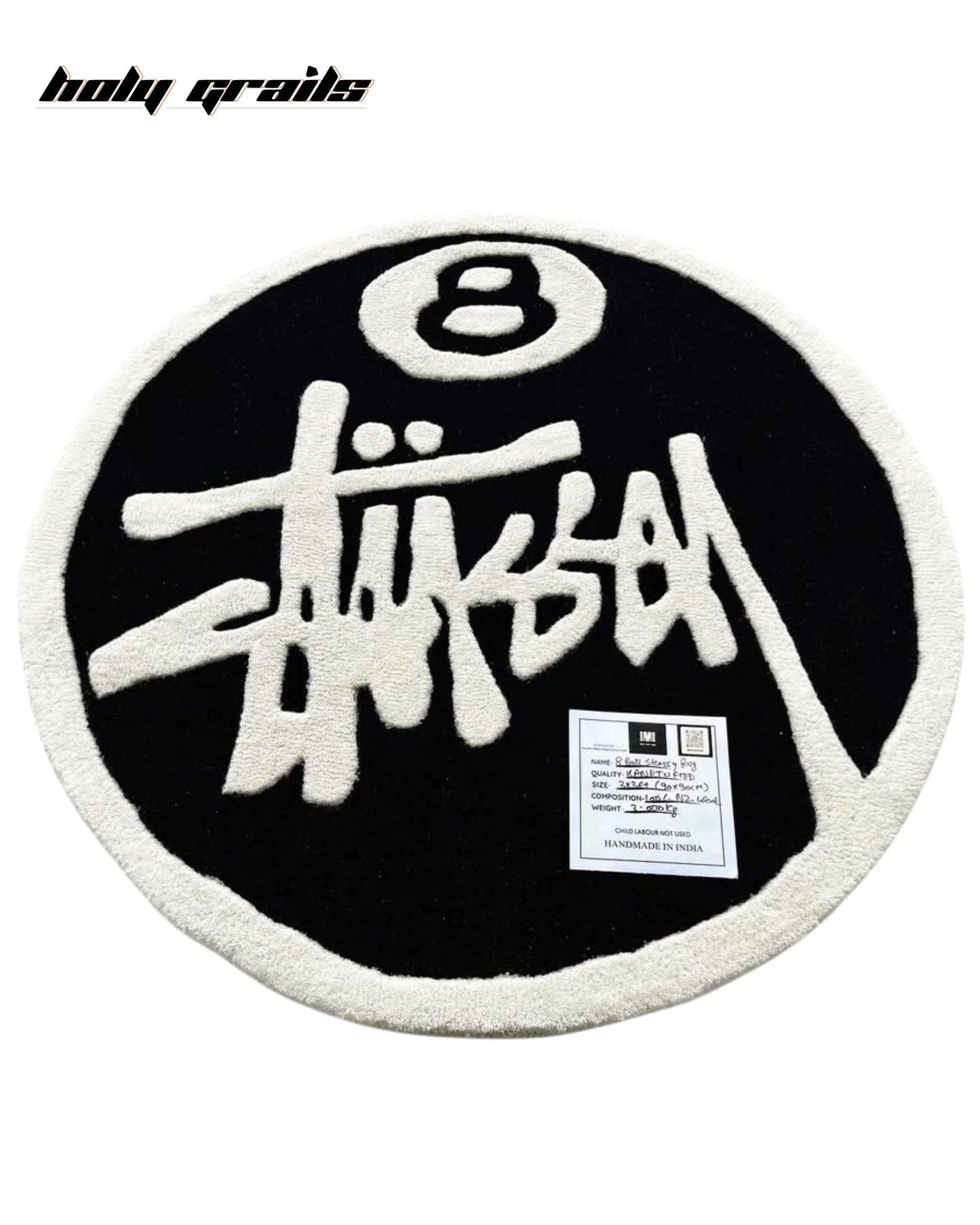 Stussy 8 Ball Hand Tufted Rug