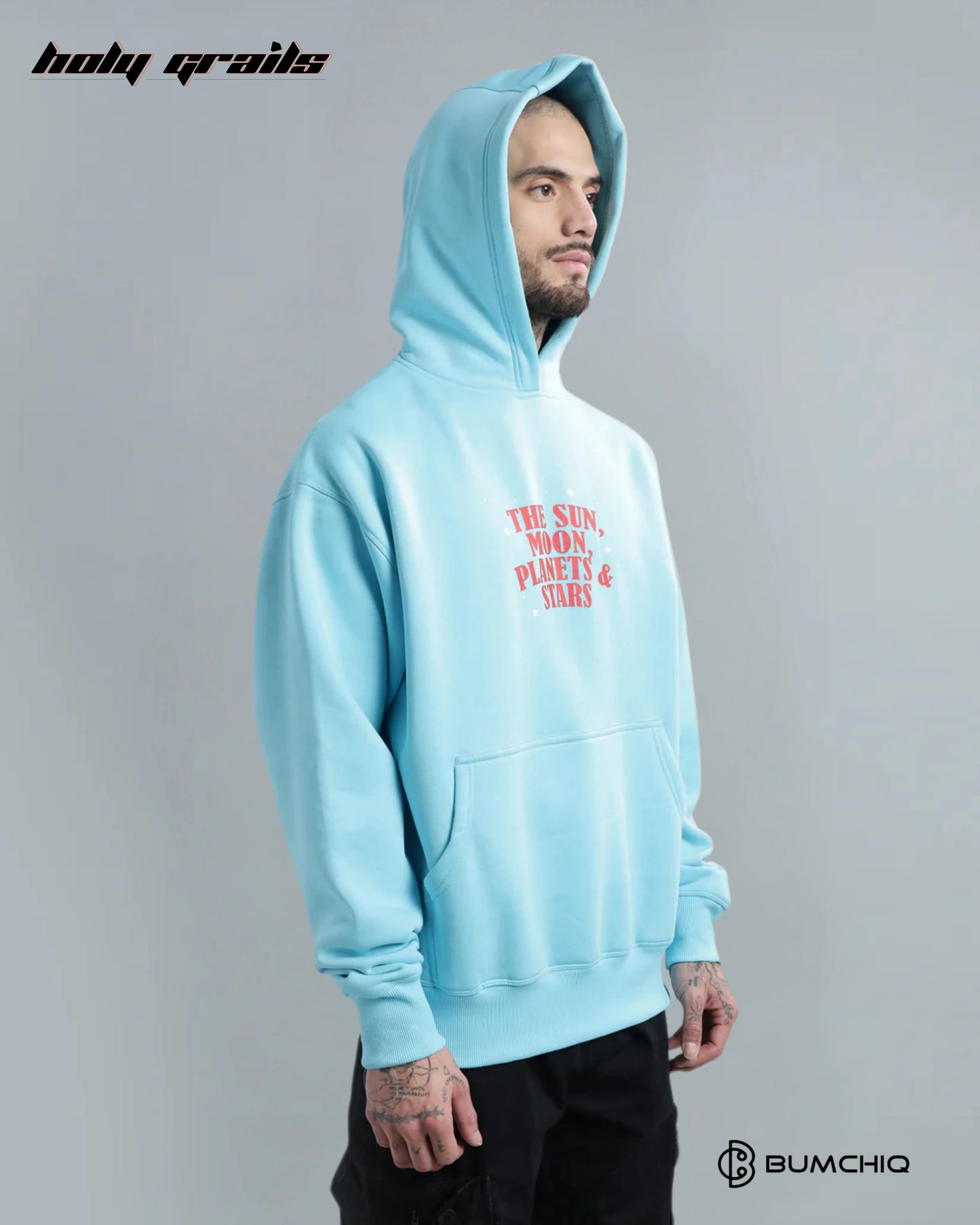 Cosmic Light Blue Hoodie HG x Bumchiq