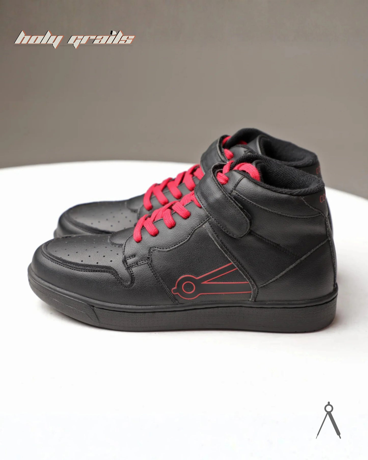 Vector Classic Black Red Accent High Sneakers HG x Cos Tan
