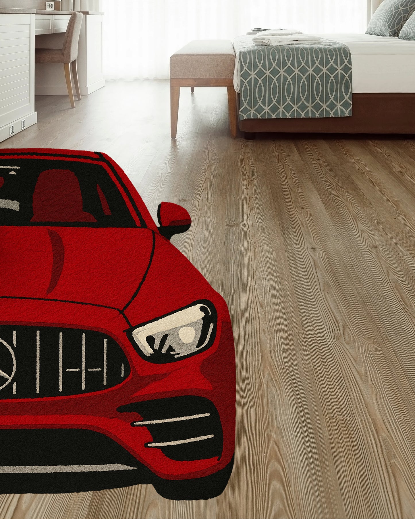 Redline Racer Hand Tufted Rug