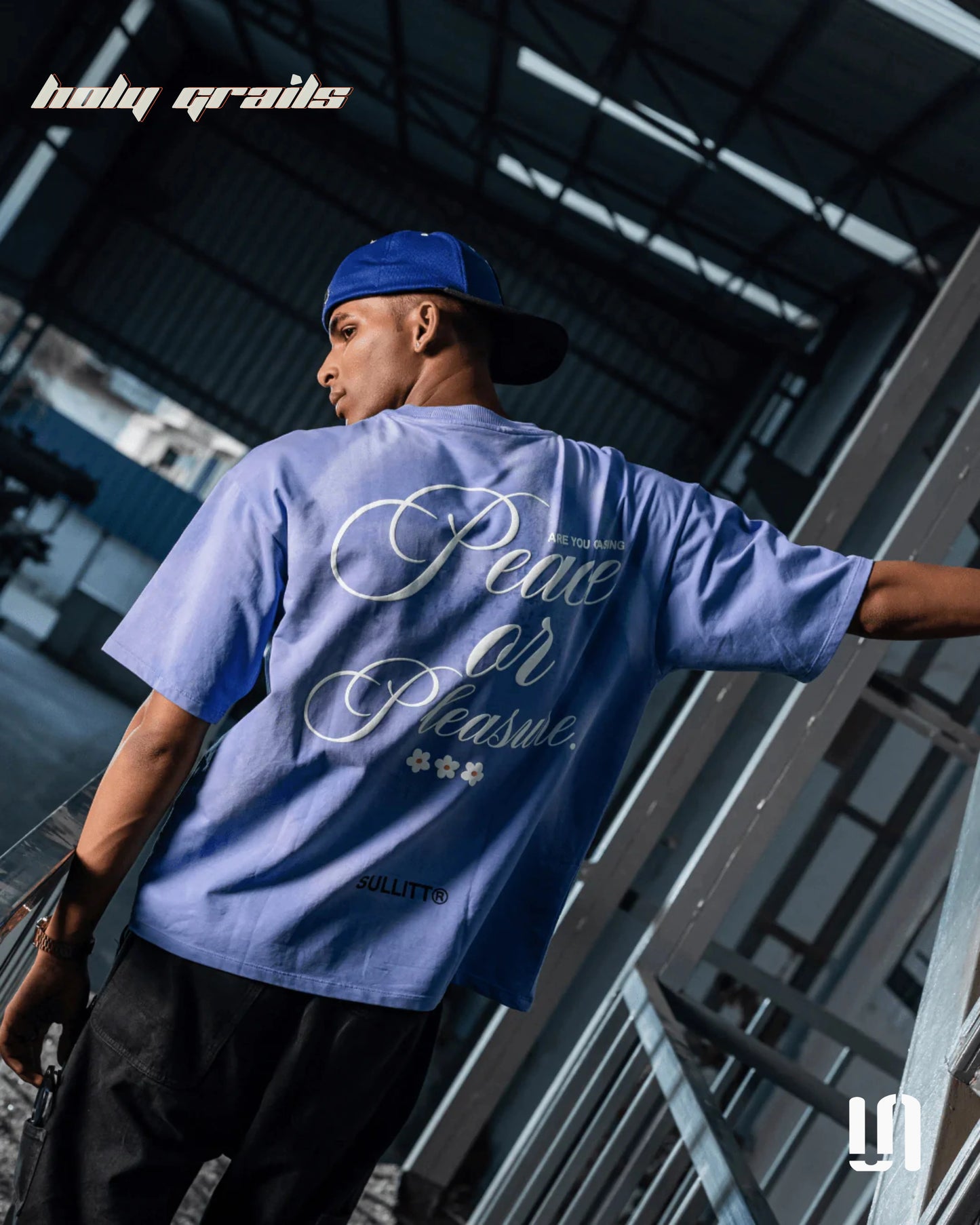 Peace n Pleasure Blue Wash Tee HG x Sullitt