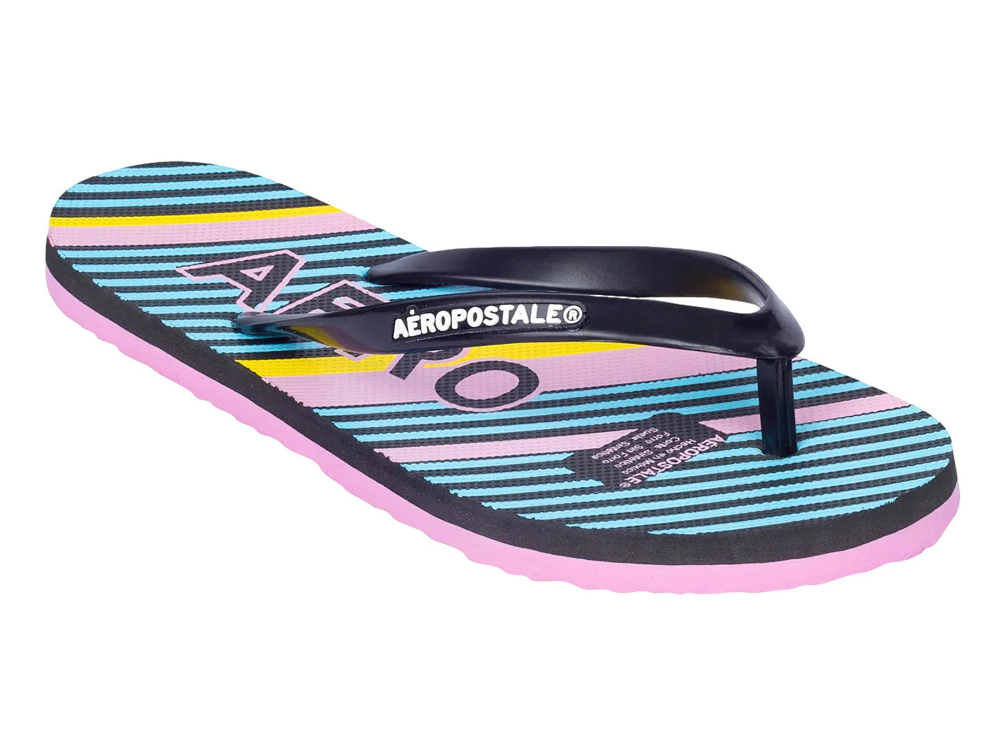 Sandalias Aeropostale Negro y Rosa para Mujer