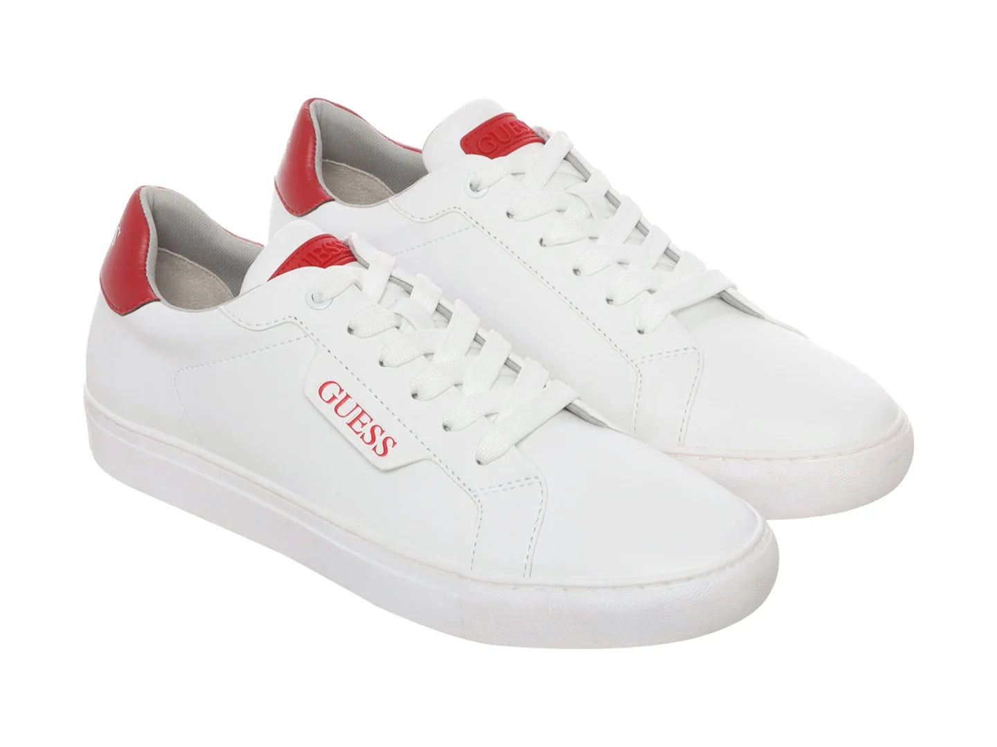 Tenis Guess Blanco con Rojo para Hombre